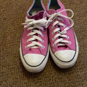Purple converse with double tongue layer size 9